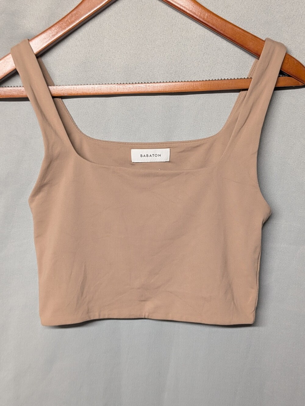 Aritzia Babaton Sculpt Knit Squareneck Cropped Tank Size Small - Picture 1 of 6